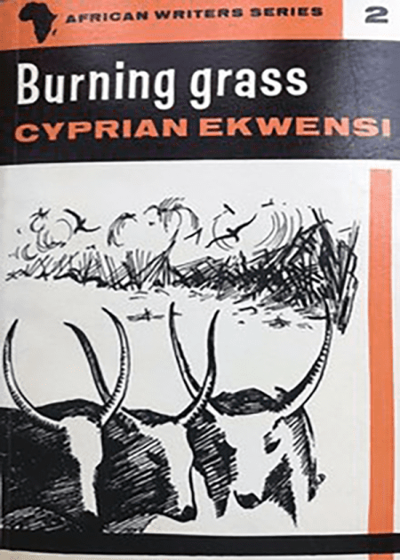 The burning grass