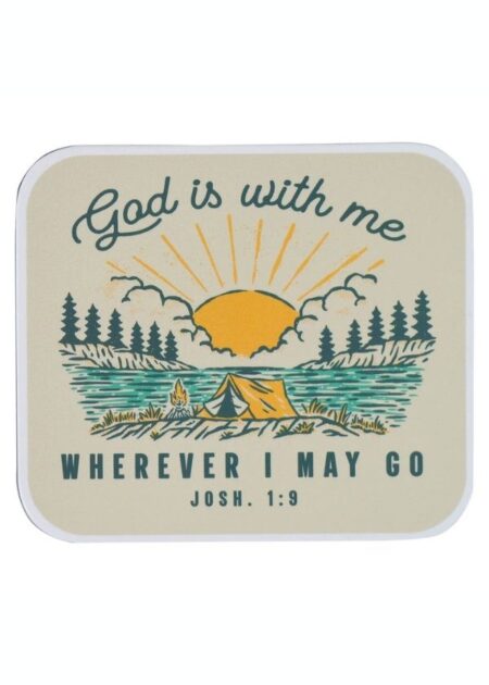 God Is With Me Magnet