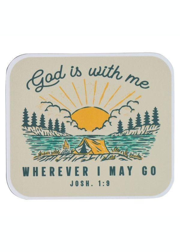 God Is With Me Magnet