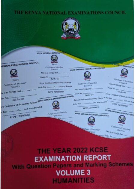 KNEC Examination Report Vol 3