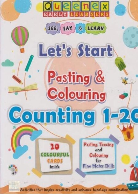 Lets Start Pasting Colouring - Counting 1-20