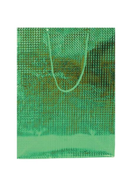 Gift bag metalic green