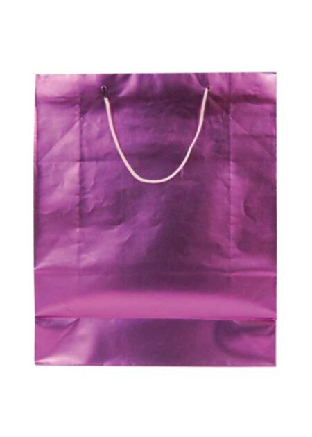 Gift bag metalic pink