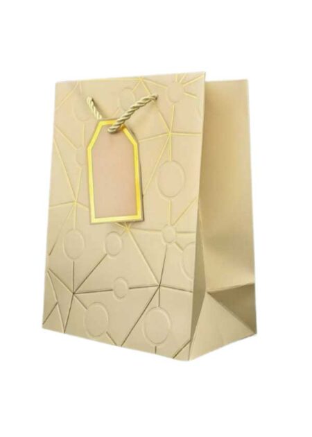 Gift bag gold with star