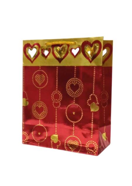 Gift bag gold/red