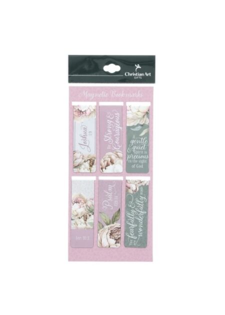 Magnetic Book Mark - Peonies